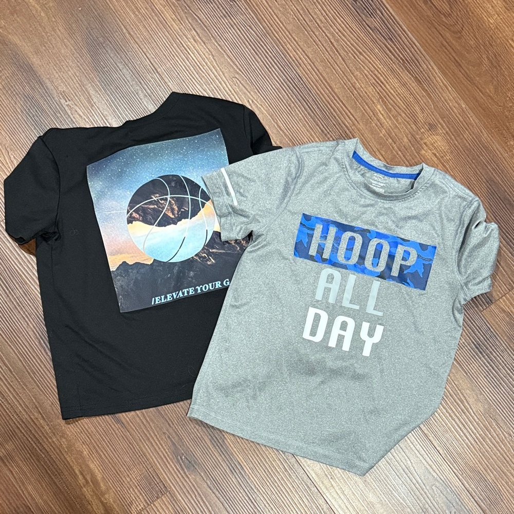 Kids Graphic T-Shirts - Black and Gray